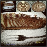 Posna zebra torta