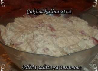 Pileća salata sa susamom