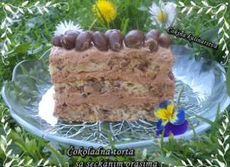 Čokoladna torta sa seckanim orasima