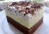 Trobojna krem torta